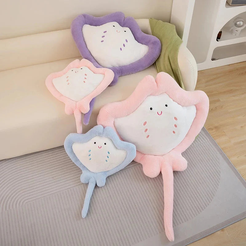 Kawaii Pastel Fluffy Stingray Plushies