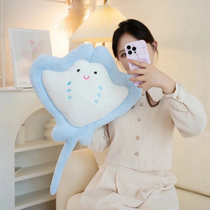 Kawaii Pastel Fluffy Stingray Plushies