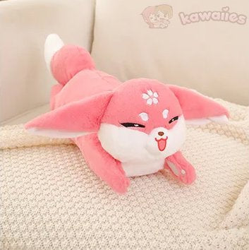Kawaii Pink Fox Sakura Plushie