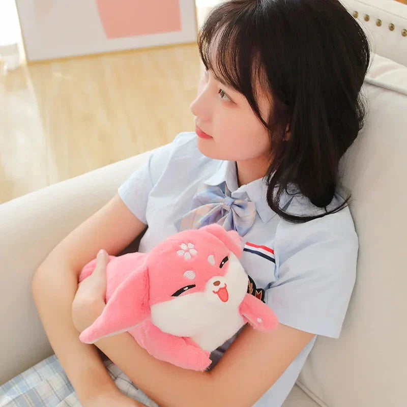 Kawaii Pink Fox Sakura Plushie