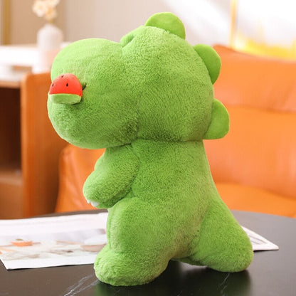Kawaii Pink Green Fluffy Dinosaur Plushies