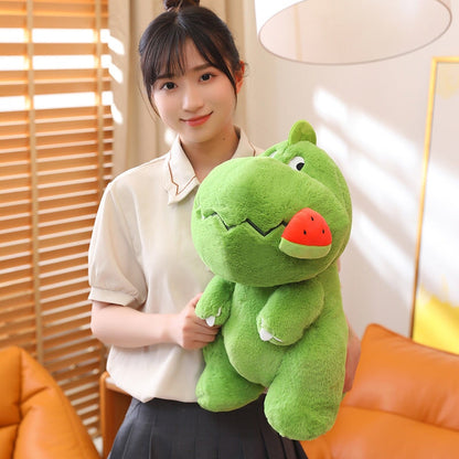Kawaii Pink Green Fluffy Dinosaur Plushies