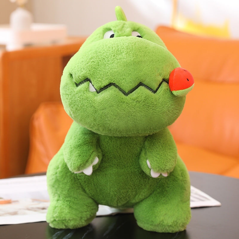 Kawaii Pink Green Fluffy Dinosaur Plushies