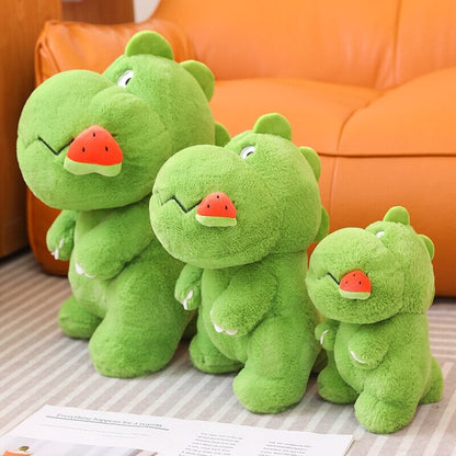 Kawaii Pink Green Fluffy Dinosaur Plushies