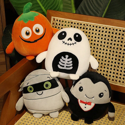 Kawaii Skeleton Pumpkin Zombie Frankenstein Vampire Halloween Plushies