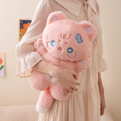 Kawaii Starry Fluffy Cat Heart Plushies