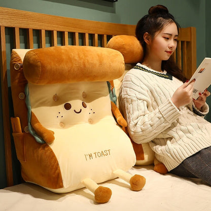 Kawaii Toasted Bread Back Support Plushie