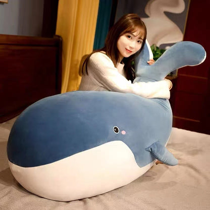 Blue Giant Kawaii Whale Plushie