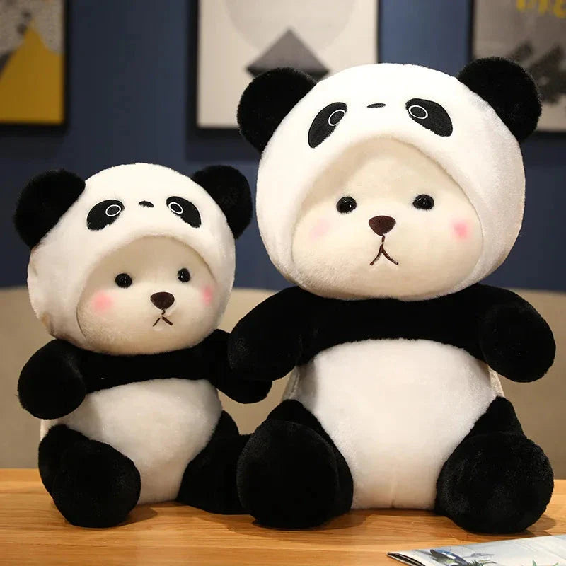 Kawaii White Bear Panda Outfit Plushie