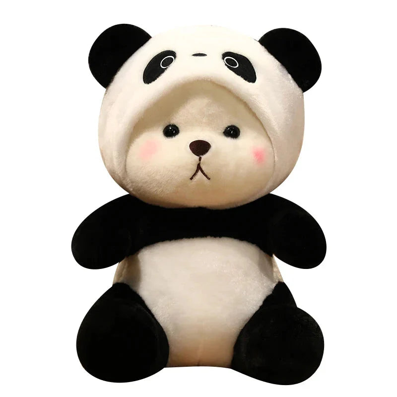 Kawaii White Bear Panda Outfit Plushie