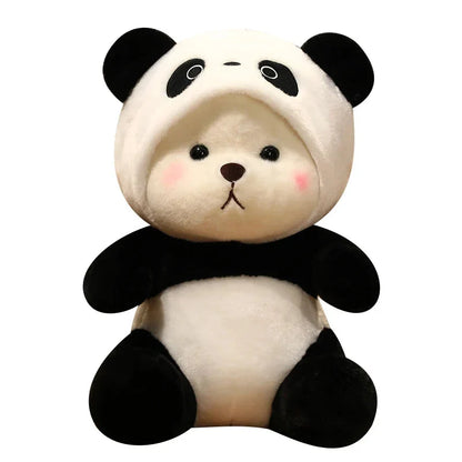 Kawaii White Bear Panda Outfit Plushie