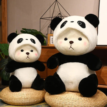 Kawaii White Bear Panda Outfit Plushie