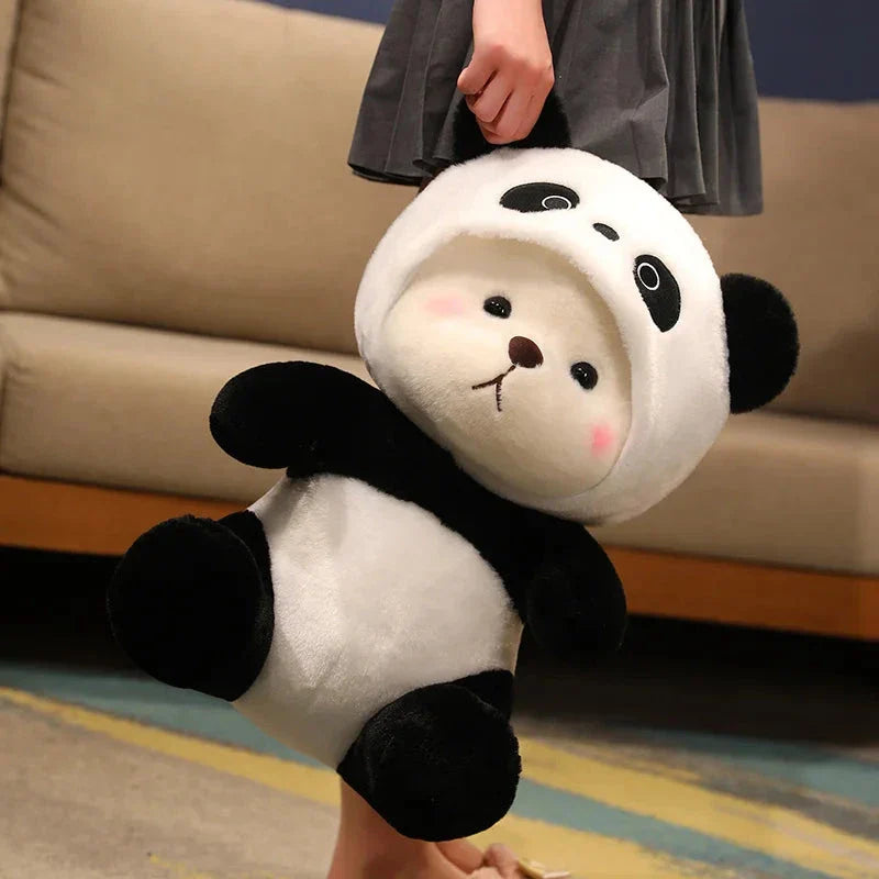 Kawaii White Bear Panda Outfit Plushie