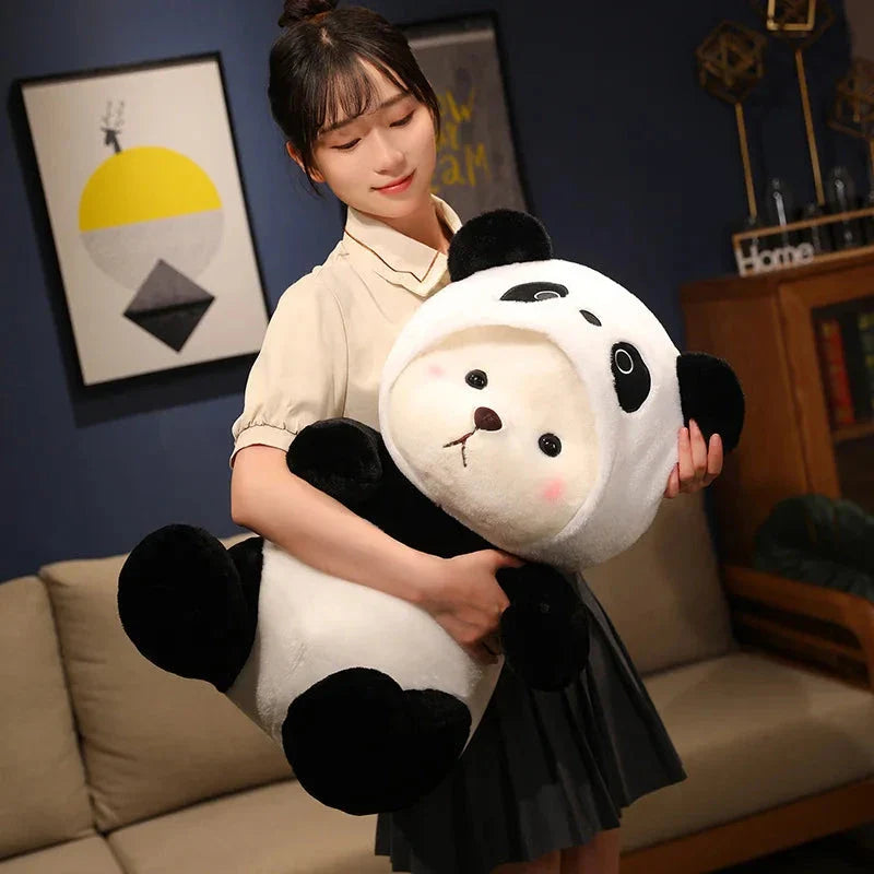 Kawaii White Bear Panda Outfit Plushie