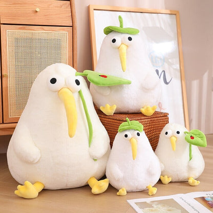 Kawaii White Kiwi Bird Plushie