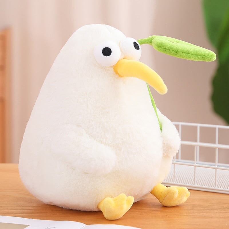 Kawaii White Kiwi Bird Plushie