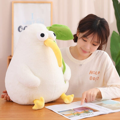 Kawaii White Kiwi Bird Plushie