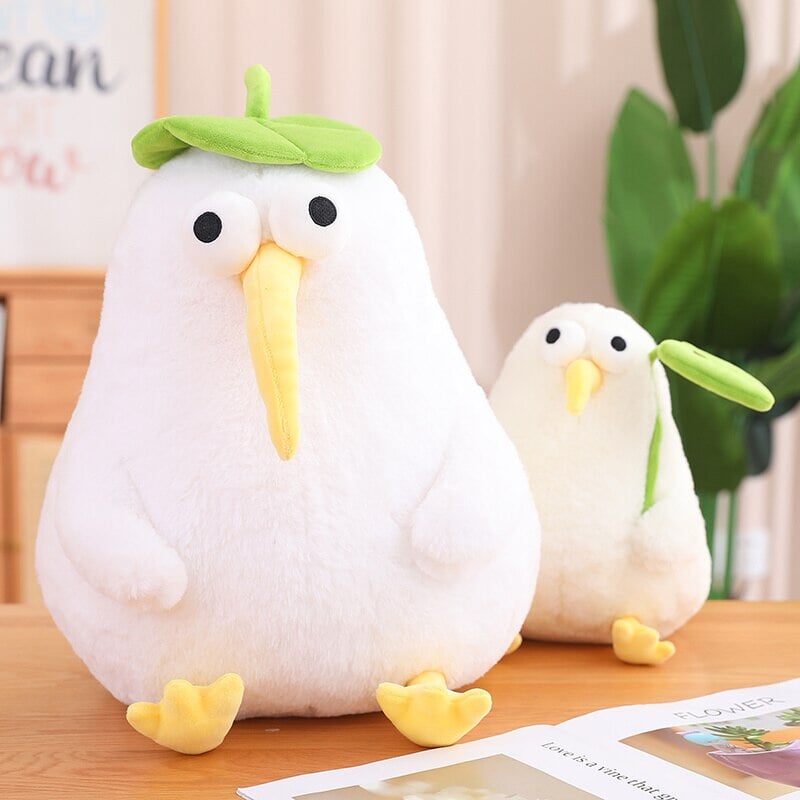 Kawaii White Kiwi Bird Plushie