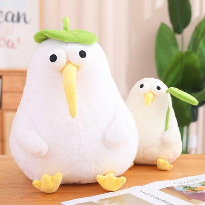 Kawaii White Kiwi Bird Plushie