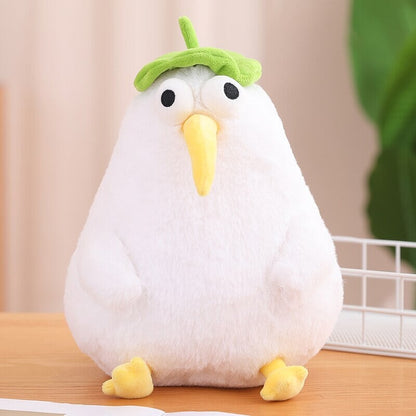 Kawaii White Kiwi Bird Plushie