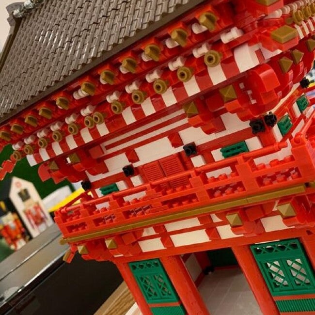 Kiyomizu-dera Niomon Gate Kyoto Japan Building Blocks