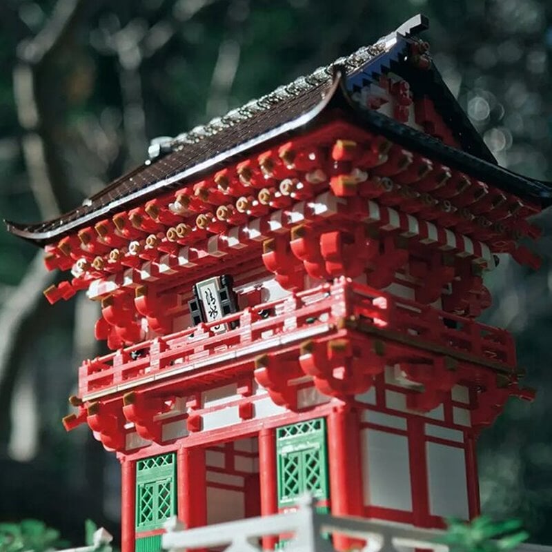Kiyomizu-dera Niomon Gate Kyoto Japan Building Blocks
