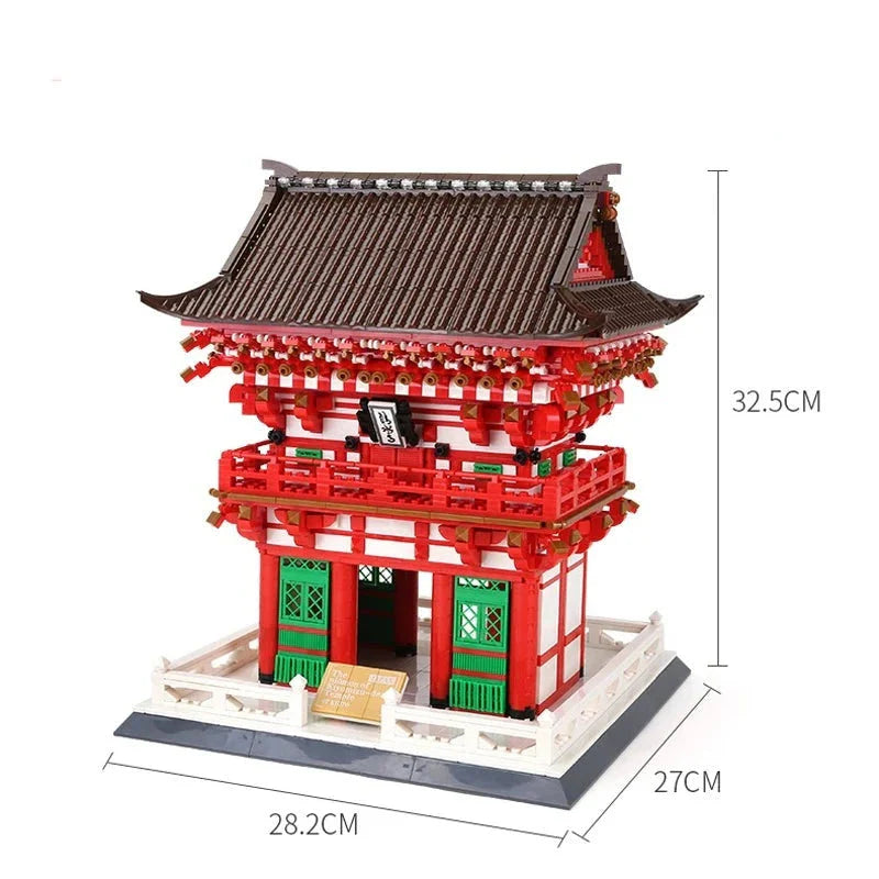 Kiyomizu-dera Niomon Gate Kyoto Japan Building Blocks
