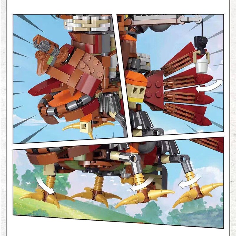 Large Howl's Moving Castle Building Set