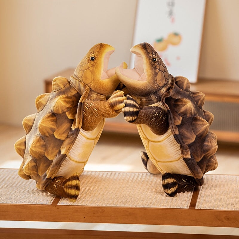 Large Lifelike Snapping Turtle Plushie