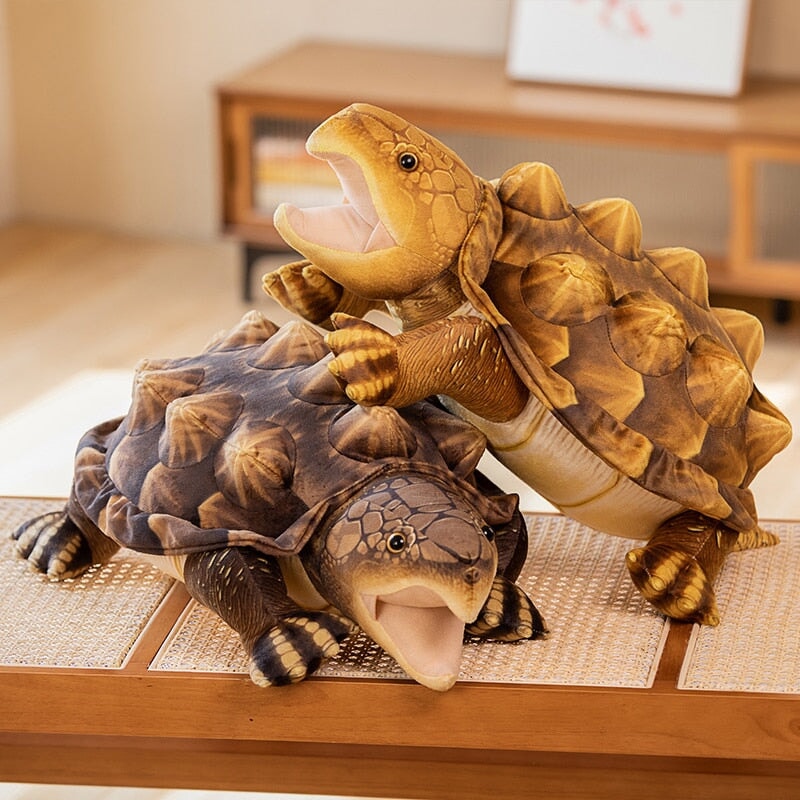 Large Lifelike Snapping Turtle Plushie