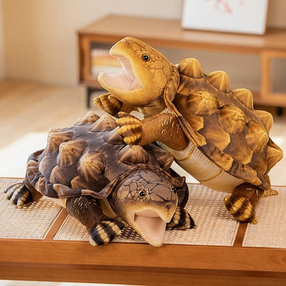Large Lifelike Snapping Turtle Plushie