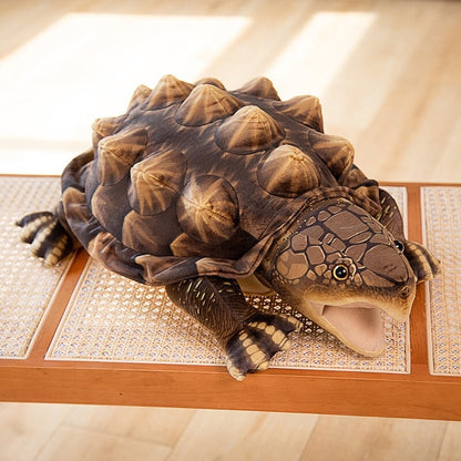 Large Lifelike Snapping Turtle Plushie