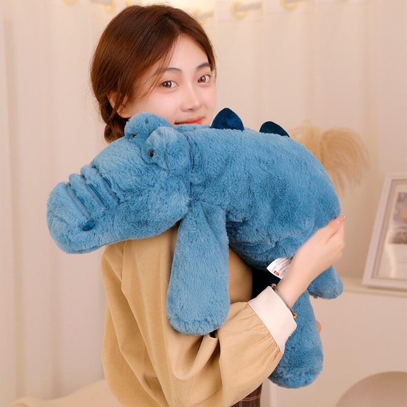 Laying Sloth and Fox Raccoon Crocodile Plushie Friends