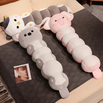 Long Caterpillar Cat Koala Elephant Plushie Collection