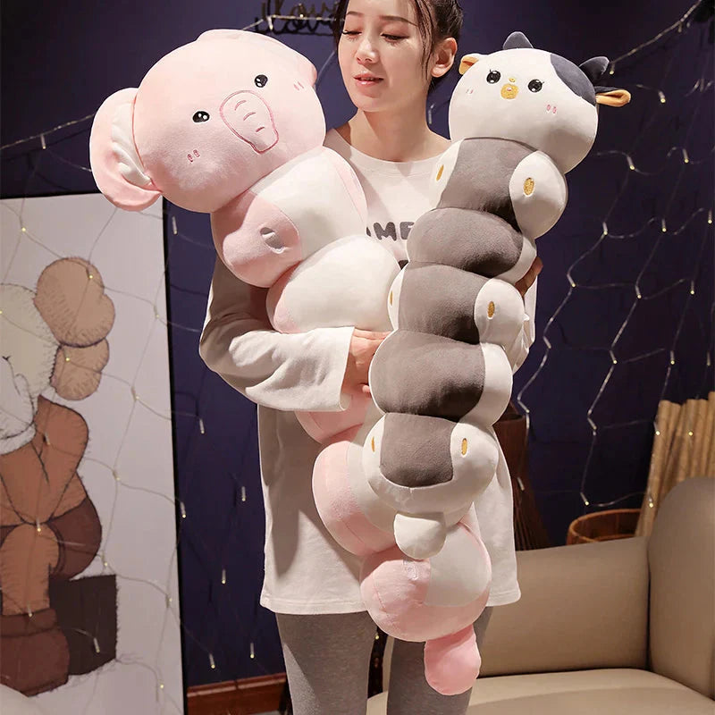 Long Caterpillar Cat Koala Elephant Plushie Collection