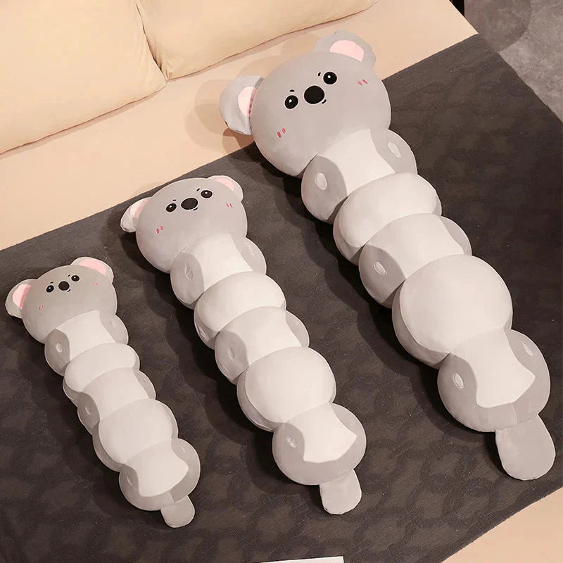 Long Caterpillar Cat Koala Elephant Plushie Collection