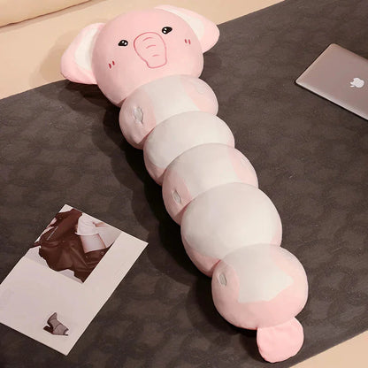 Long Caterpillar Cat Koala Elephant Plushie Collection