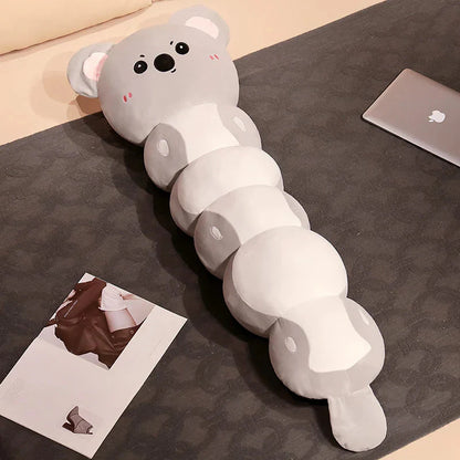 Long Caterpillar Cat Koala Elephant Plushie Collection