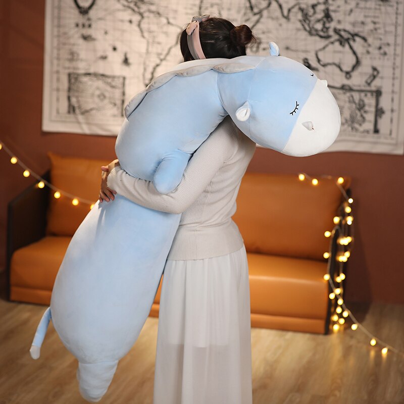 Long Cuddly Hippo Cow Sheep Plushies