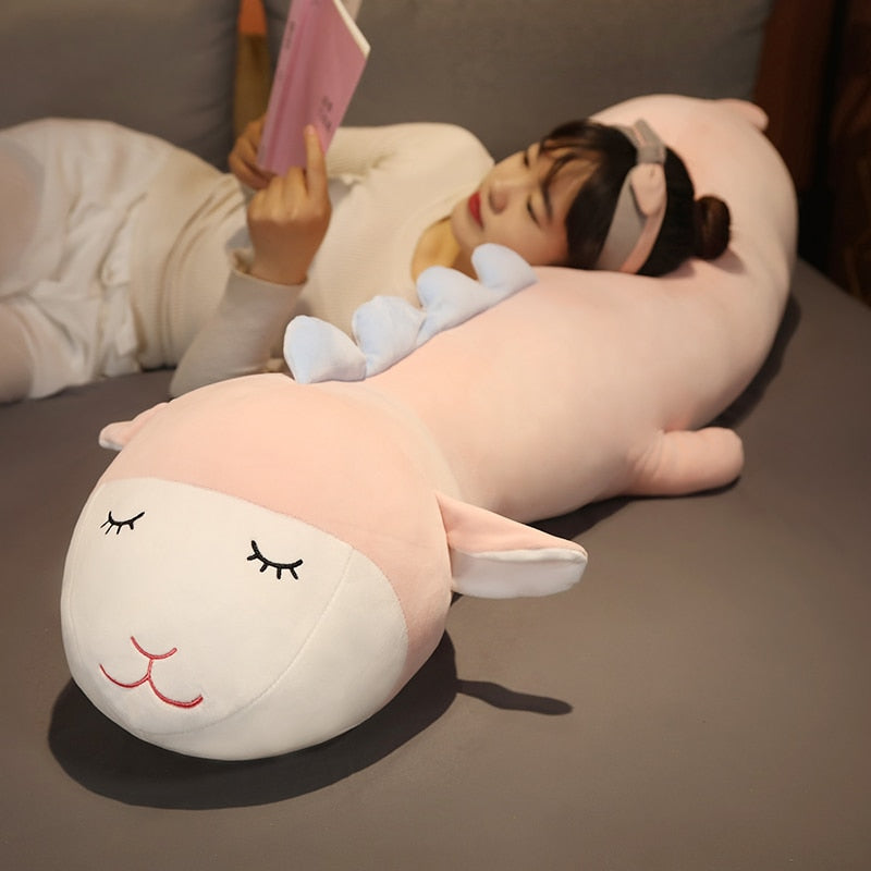 Long Cuddly Hippo Cow Sheep Plushies