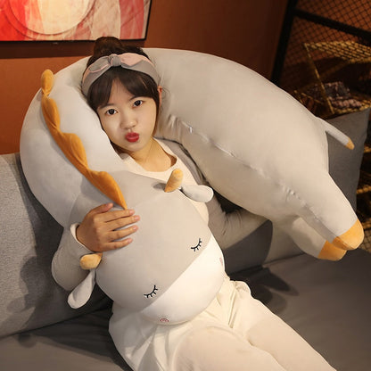 Long Cuddly Hippo Cow Sheep Plushies