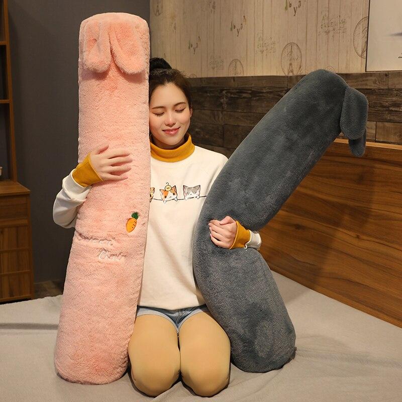 Long Fluffy Animal Body Pillow Plushies
