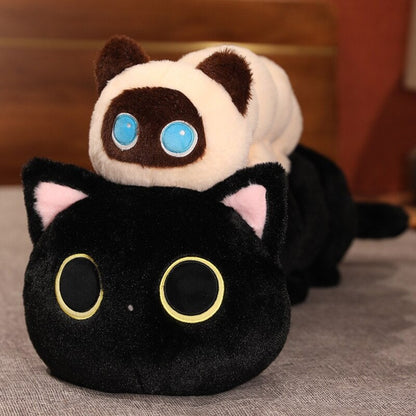 Long Fluffy Cat Caterpillar Plushies