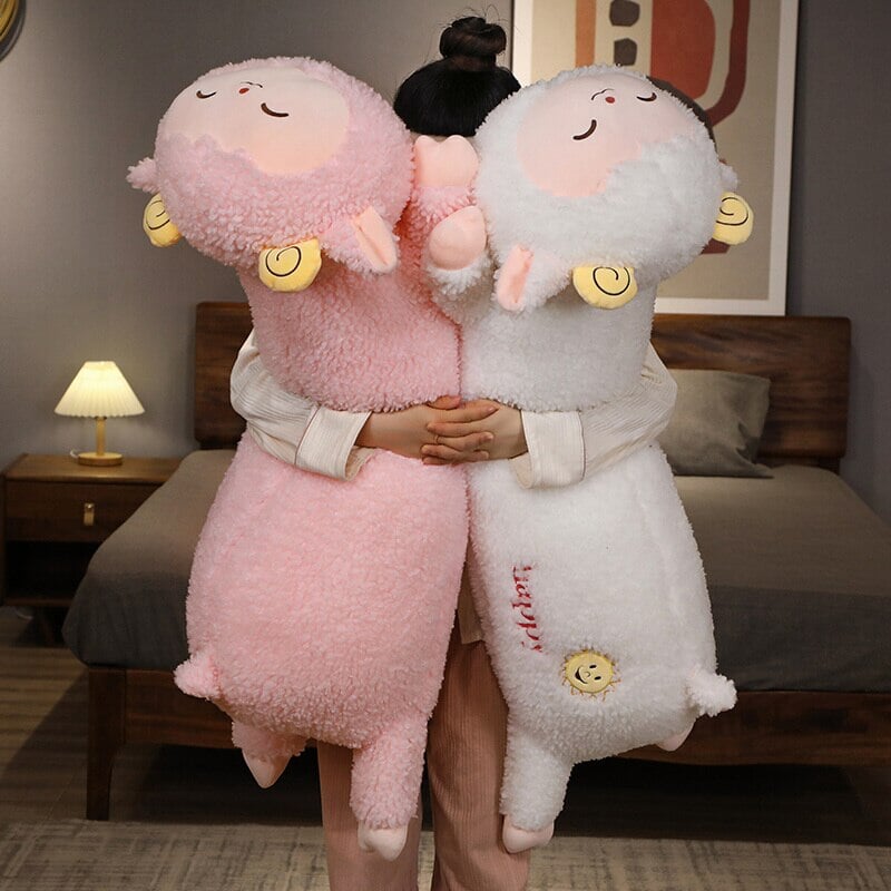 Long Fluffy 'Happy' Alpaca Llama Plush