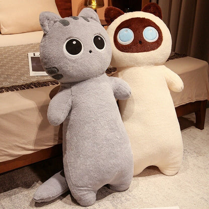 Long Fluffy Huge Cat Family Plushies