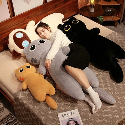 Long Fluffy Huge Cat Family Plushies