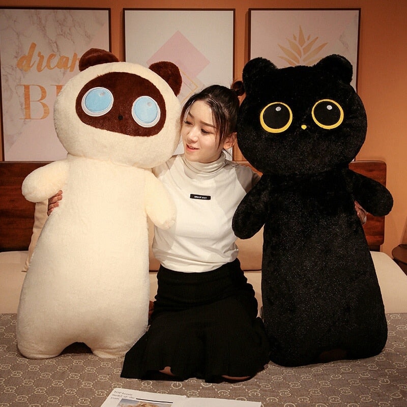Long Fluffy Huge Cat Family Plushies