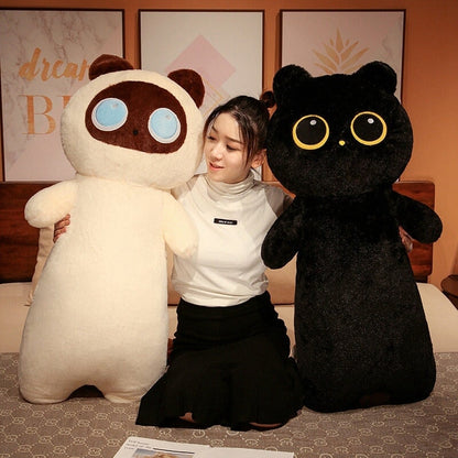 Long Fluffy Huge Cat Family Plushies