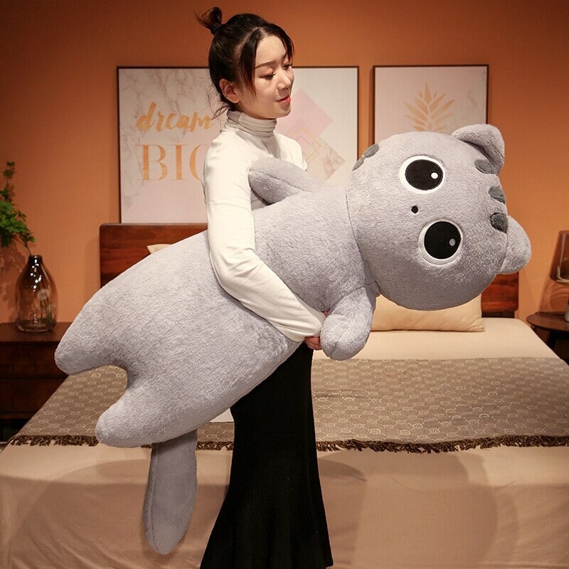 Long Fluffy Huge Cat Family Plushies