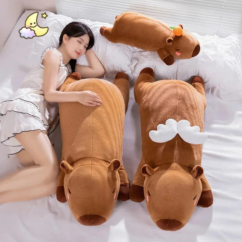 Long Kawaii Angel Capybara Plushies